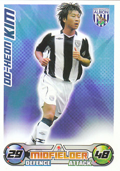 Do-Heon Kim West Bromwich Albion 2008/09 Topps Match Attax #315